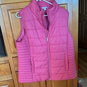 Time and Tru Pink Puffer Vest